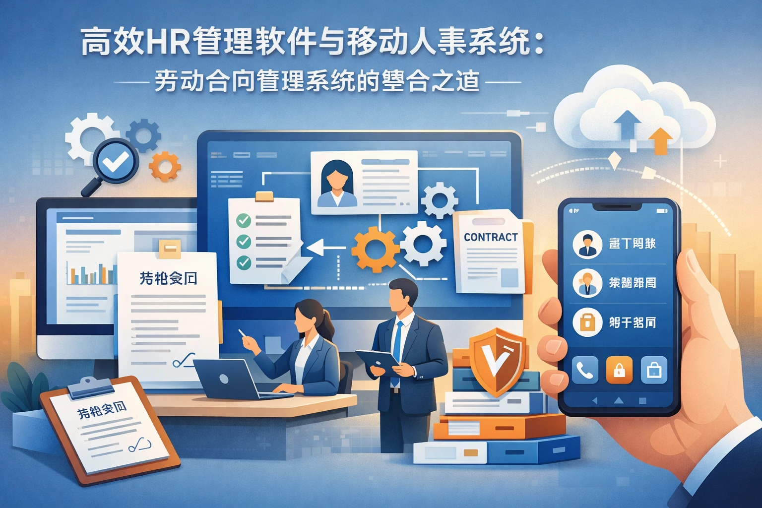 高效HR管理软件与移动人事系统：劳动合同管理系统的整合之道