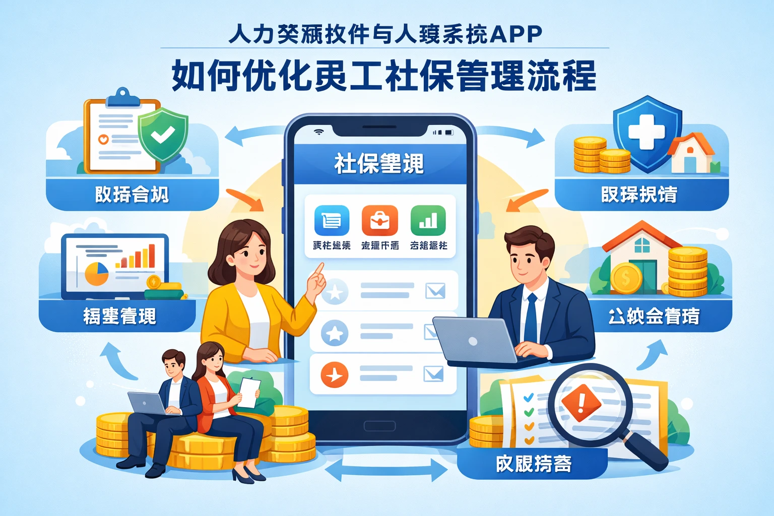 人力资源软件与人事系统厂商APP如何优化员工社保管理流程