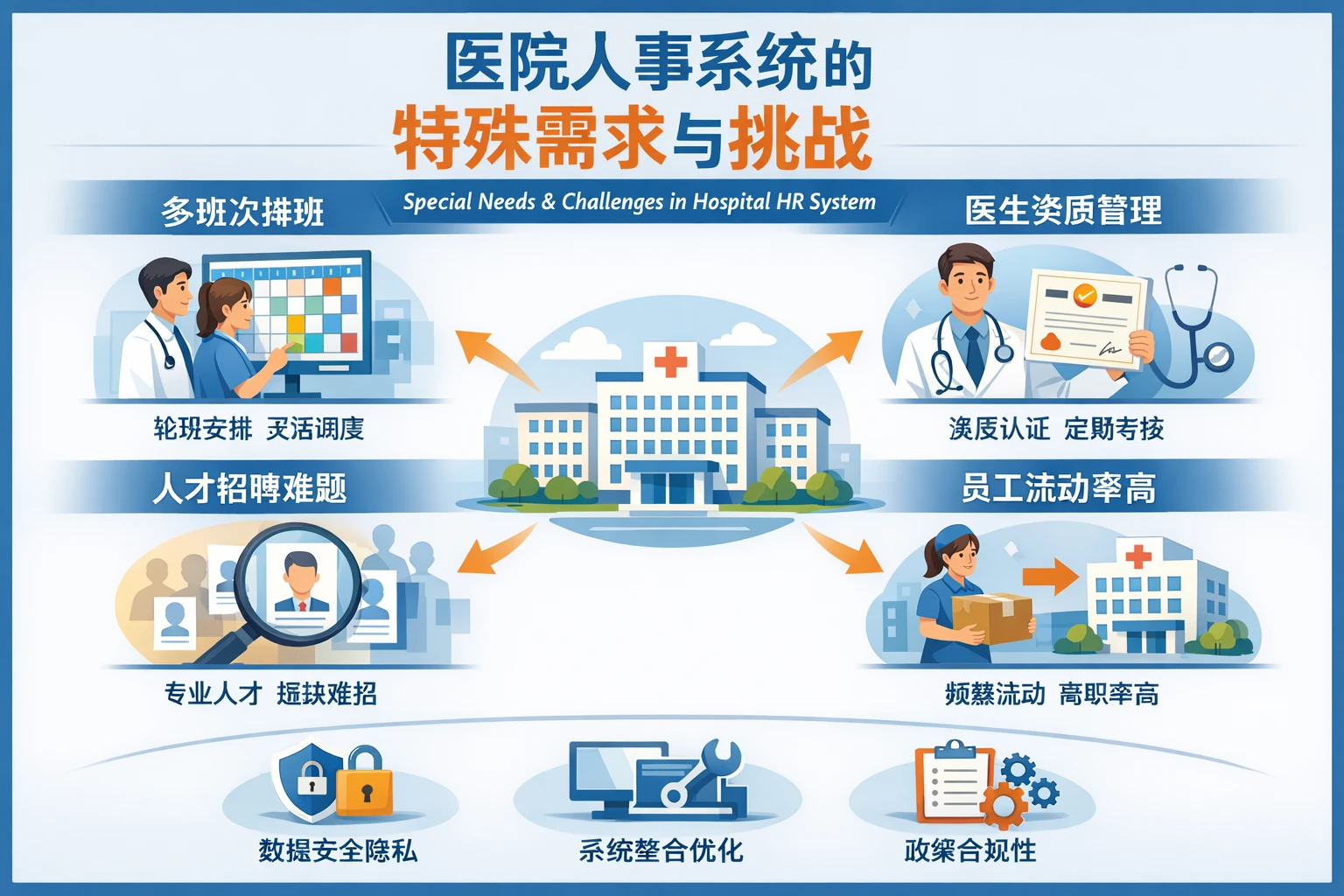 医院人事系统的特殊需求与挑战