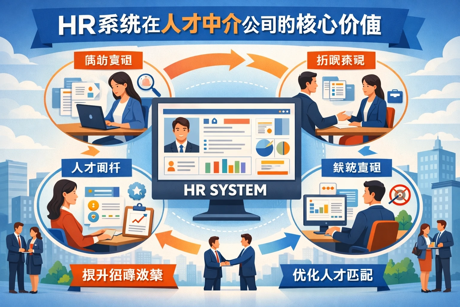 HR系统在人才中介公司的核心价值