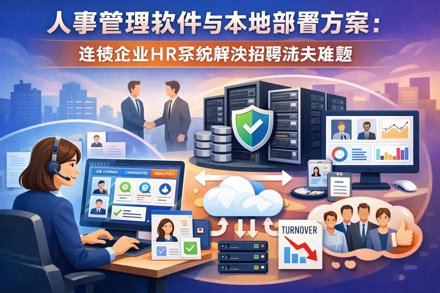 人事管理软件与本地部署方案：连锁企业HR系统解决招聘流失难题