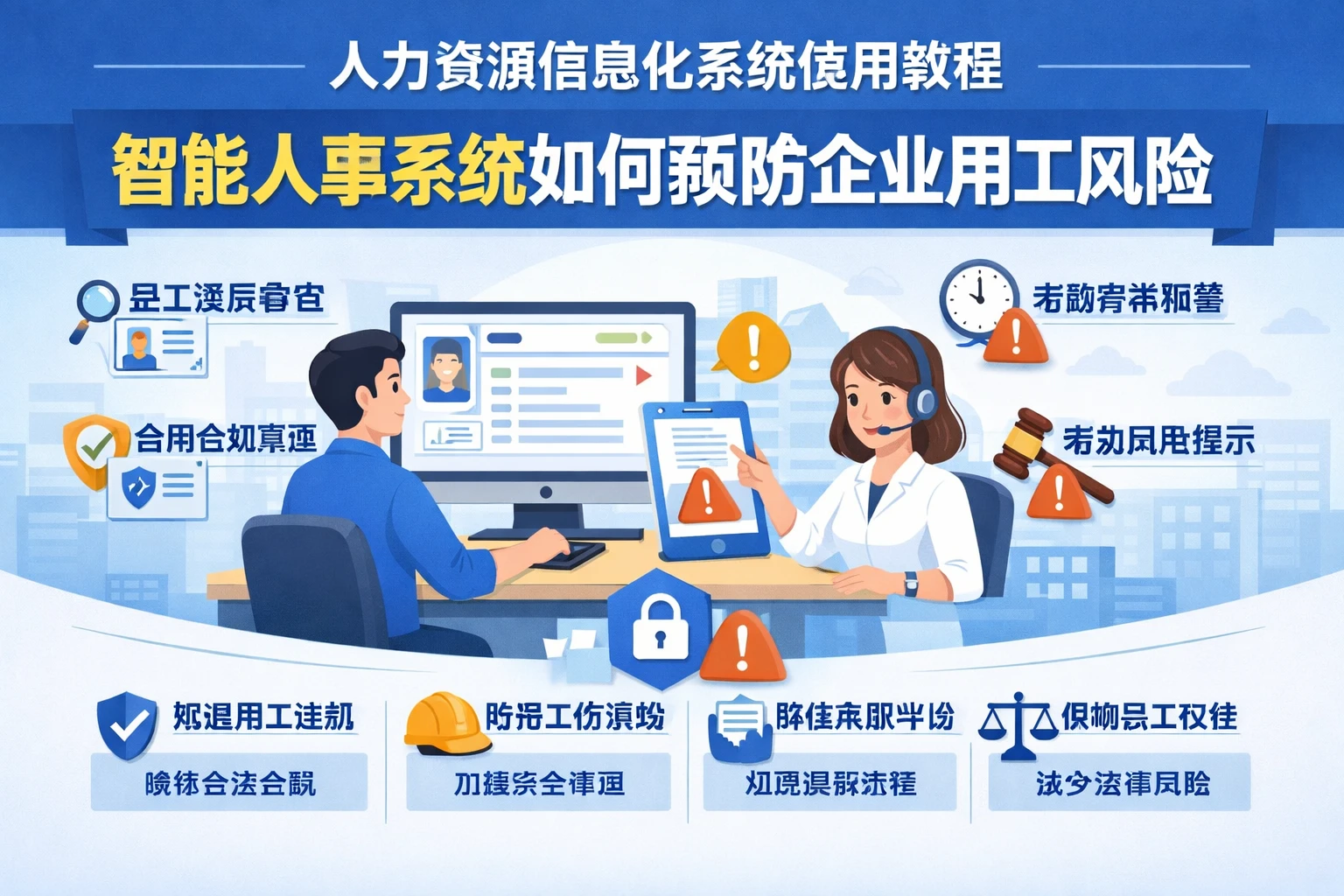 人力资源信息化系统使用教程：智能人事系统如何预防企业用工风险