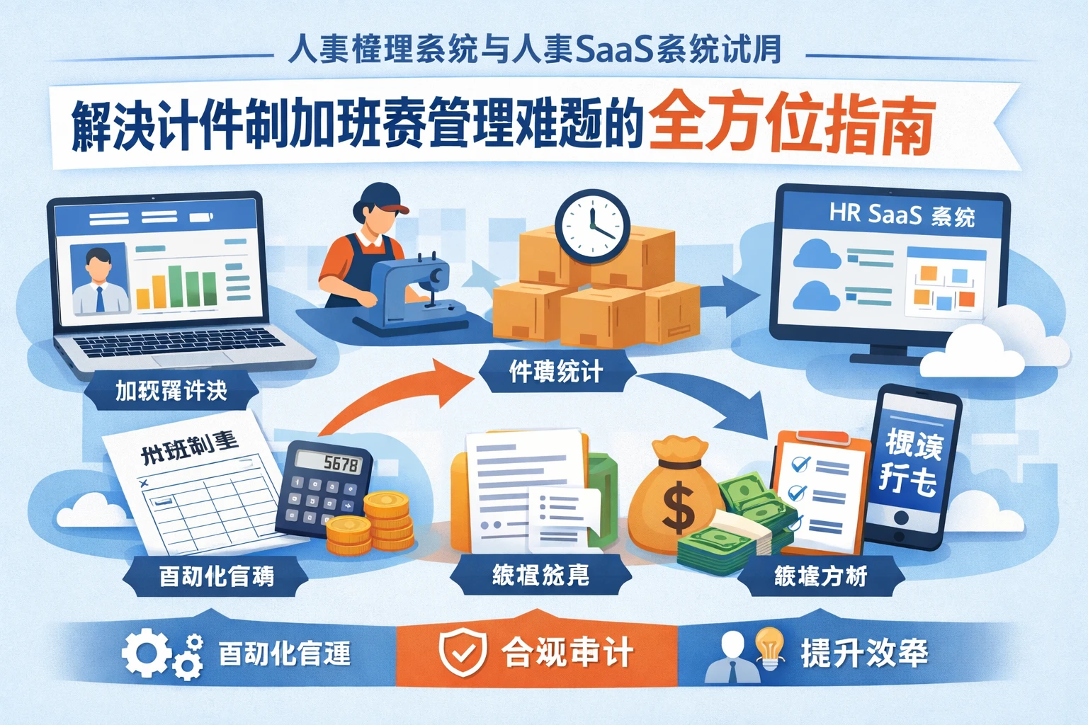 人事管理系统与人事SaaS系统试用：解决计件制加班费管理难题的全方位指南