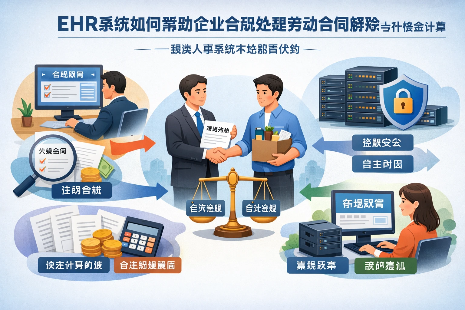 ehr系统如何帮助企业合规处理劳动合同解除与补偿金计算——兼谈人事系统本地部署优势