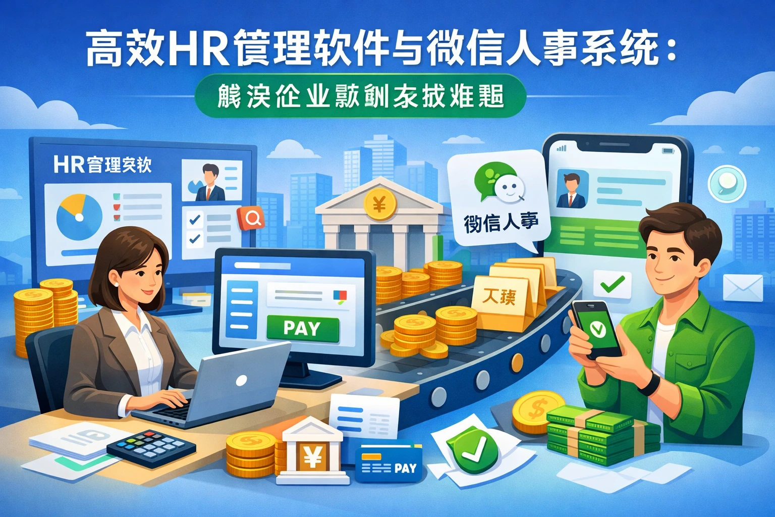 高效HR管理软件与微信人事系统：解决企业薪酬发放难题