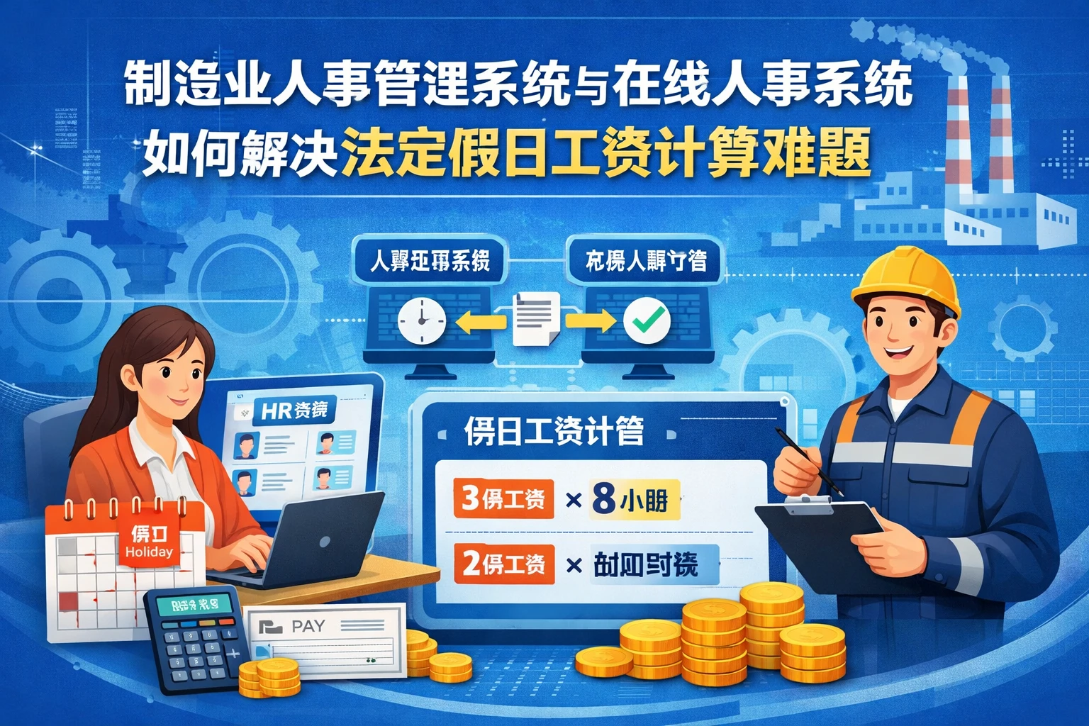 制造业人事管理系统与在线人事系统如何解决法定假日工资计算难题