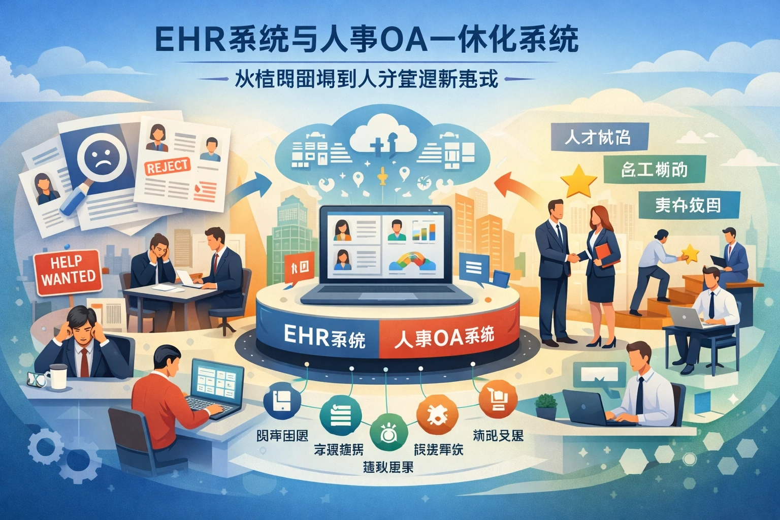 ehr系统与人事OA一体化系统：从招聘困境到人才管理新范式