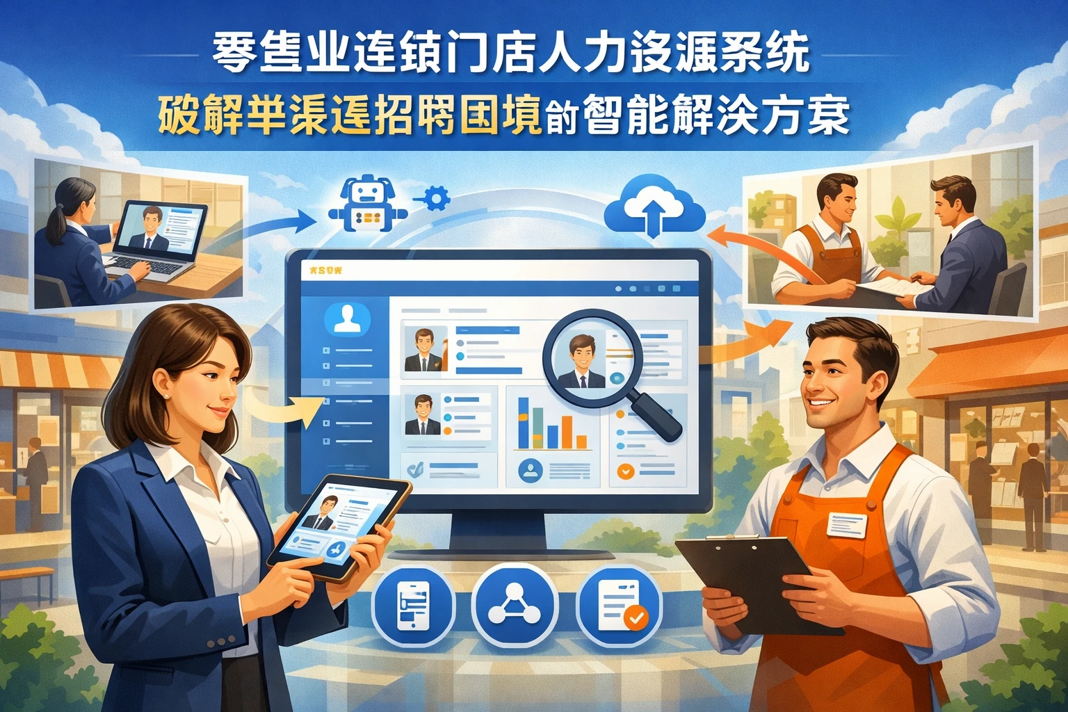 零售业连锁门店人力资源系统：破解单渠道招聘困境的智能解决方案