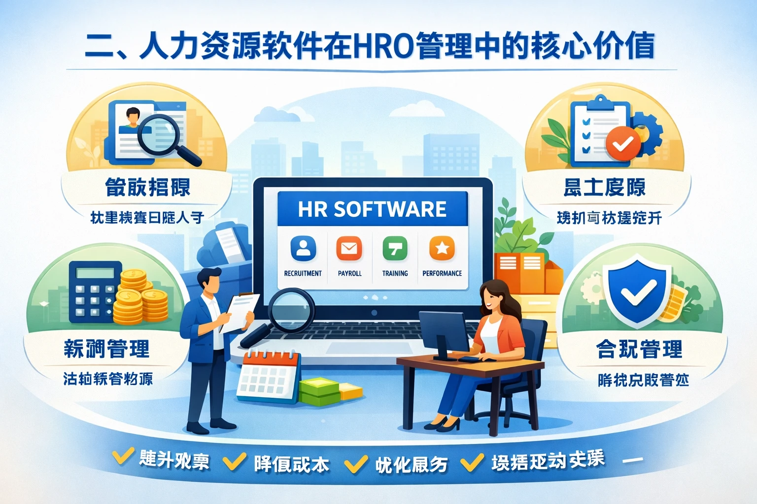 二、人力资源软件在HRO管理中的核心价值