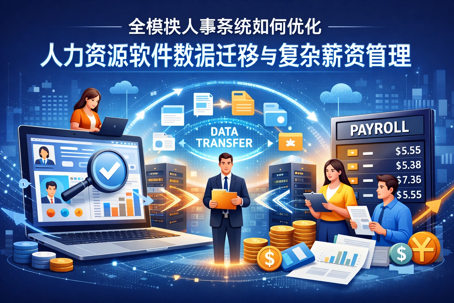 全模块人事系统如何优化人力资源软件数据迁移与复杂薪资管理