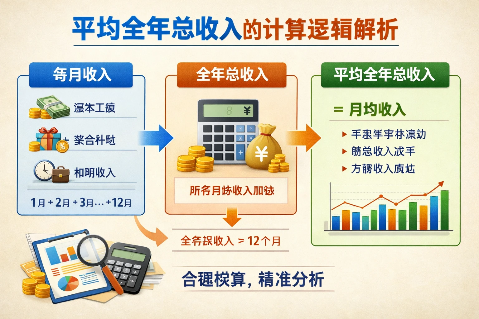 平均全年总收入的计算逻辑解析