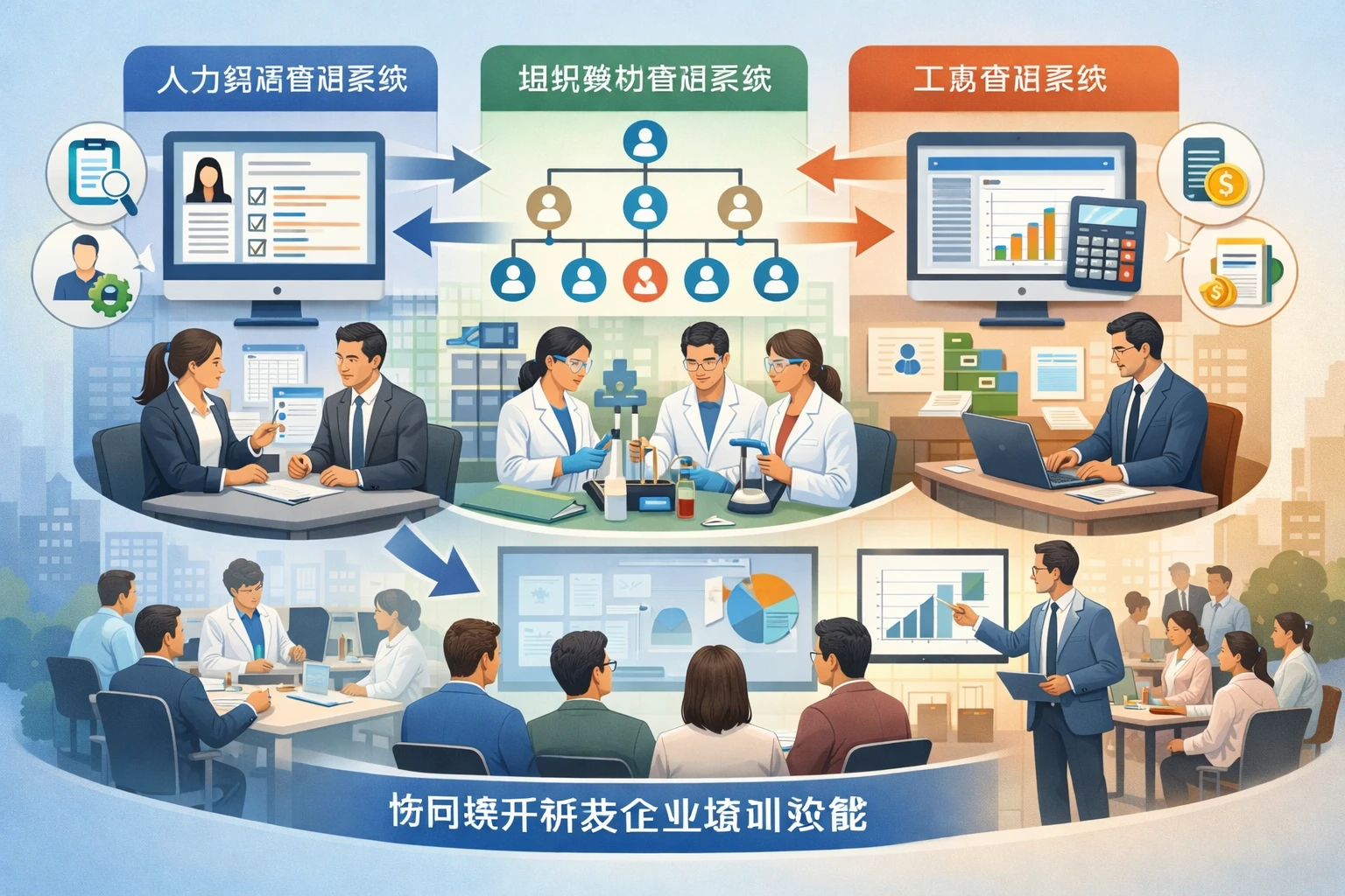 人力资源管理系统、组织架构管理系统与工资管理系统如何协同提升研发企业培训效能