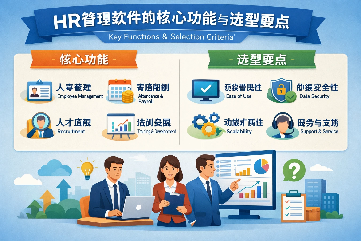 HR管理软件的核心功能与选型要点