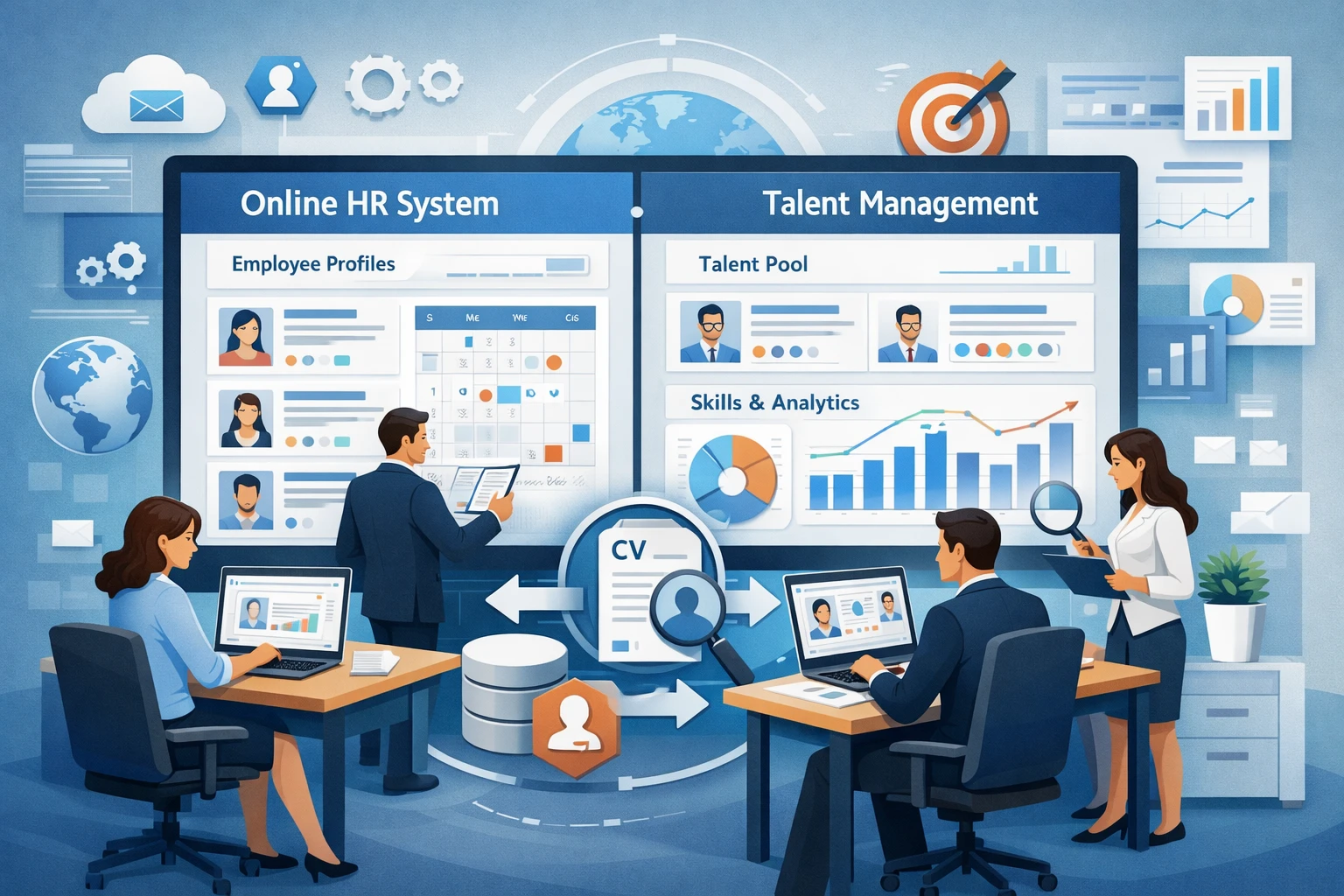 现代企业人力资源管理系统：在线人事系统与人才库管理系统的整合应用