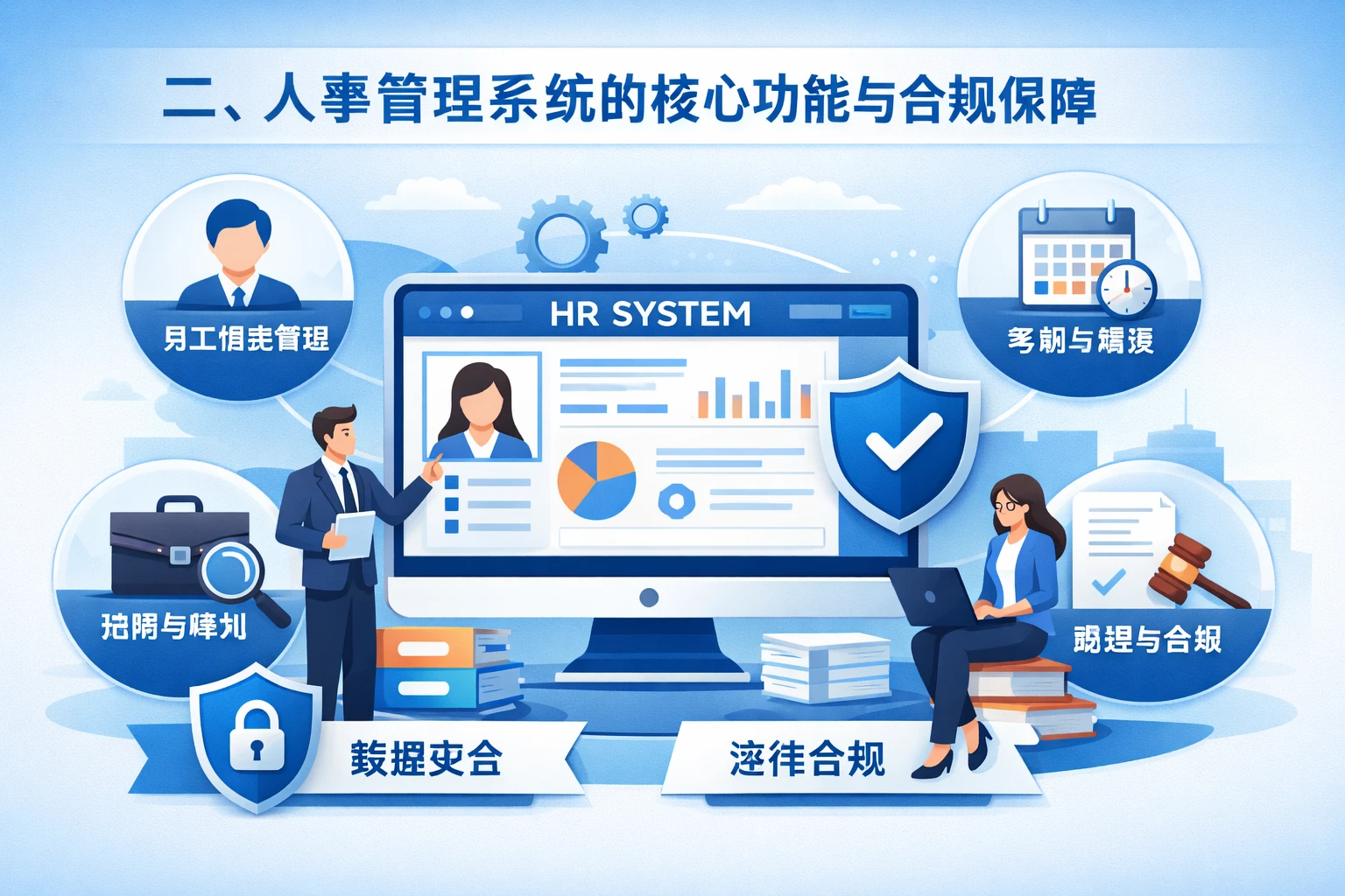 二、人事管理系统的核心功能与合规保障