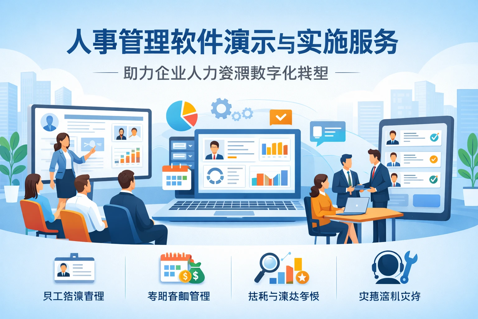 人事管理软件演示与实施服务：助力企业人力资源数字化转型