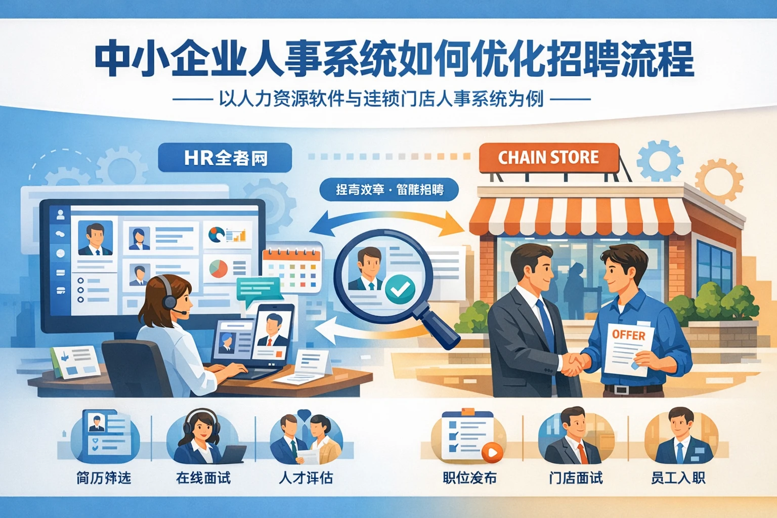 中小企业人事系统如何优化招聘流程——以人力资源软件与连锁门店人事系统为例