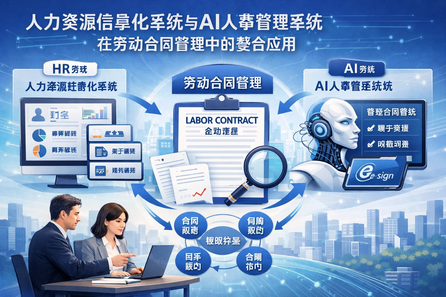 人力资源信息化系统与AI人事管理系统在劳动合同管理中的整合应用