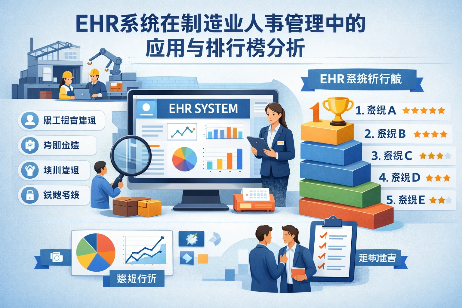 ehr系统在制造业人事管理中的应用与排行榜分析