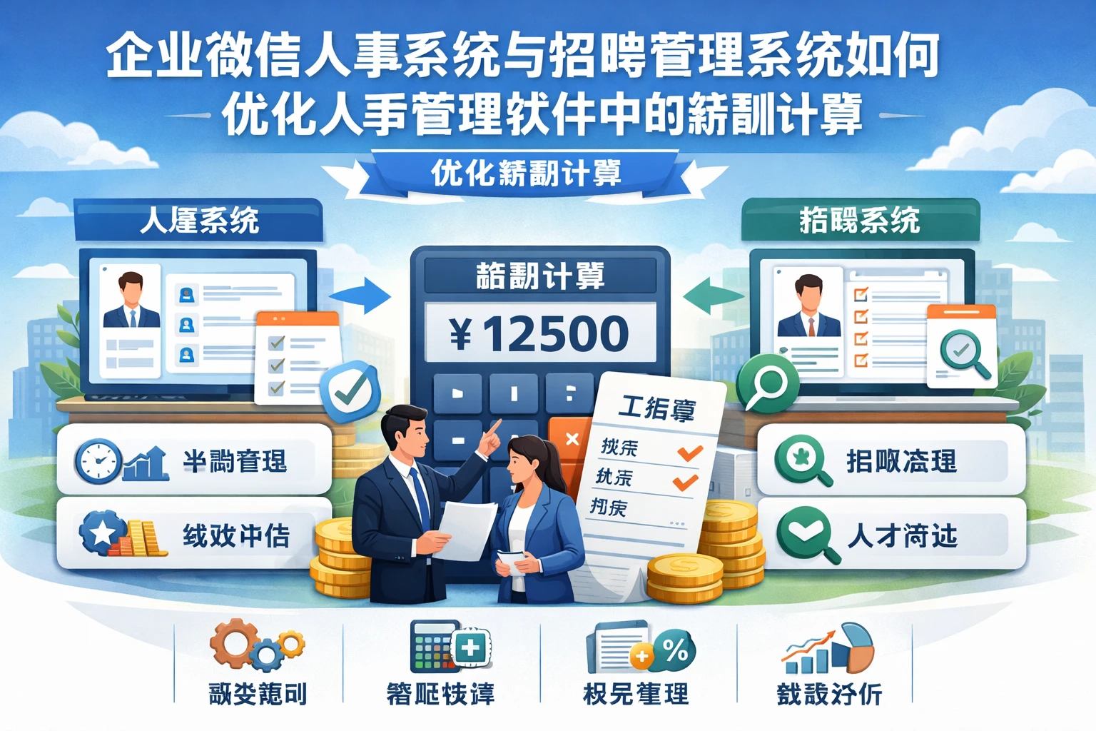 企业微信人事系统与招聘管理系统如何优化人事管理软件中的薪酬计算