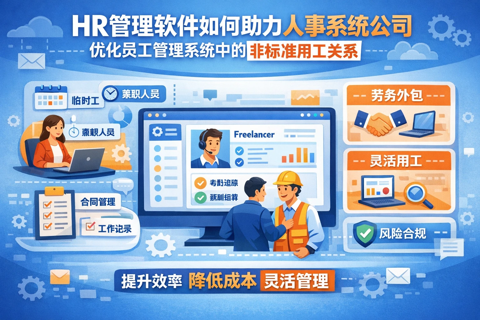 HR管理软件如何助力人事系统公司优化员工管理系统中的非标准用工关系