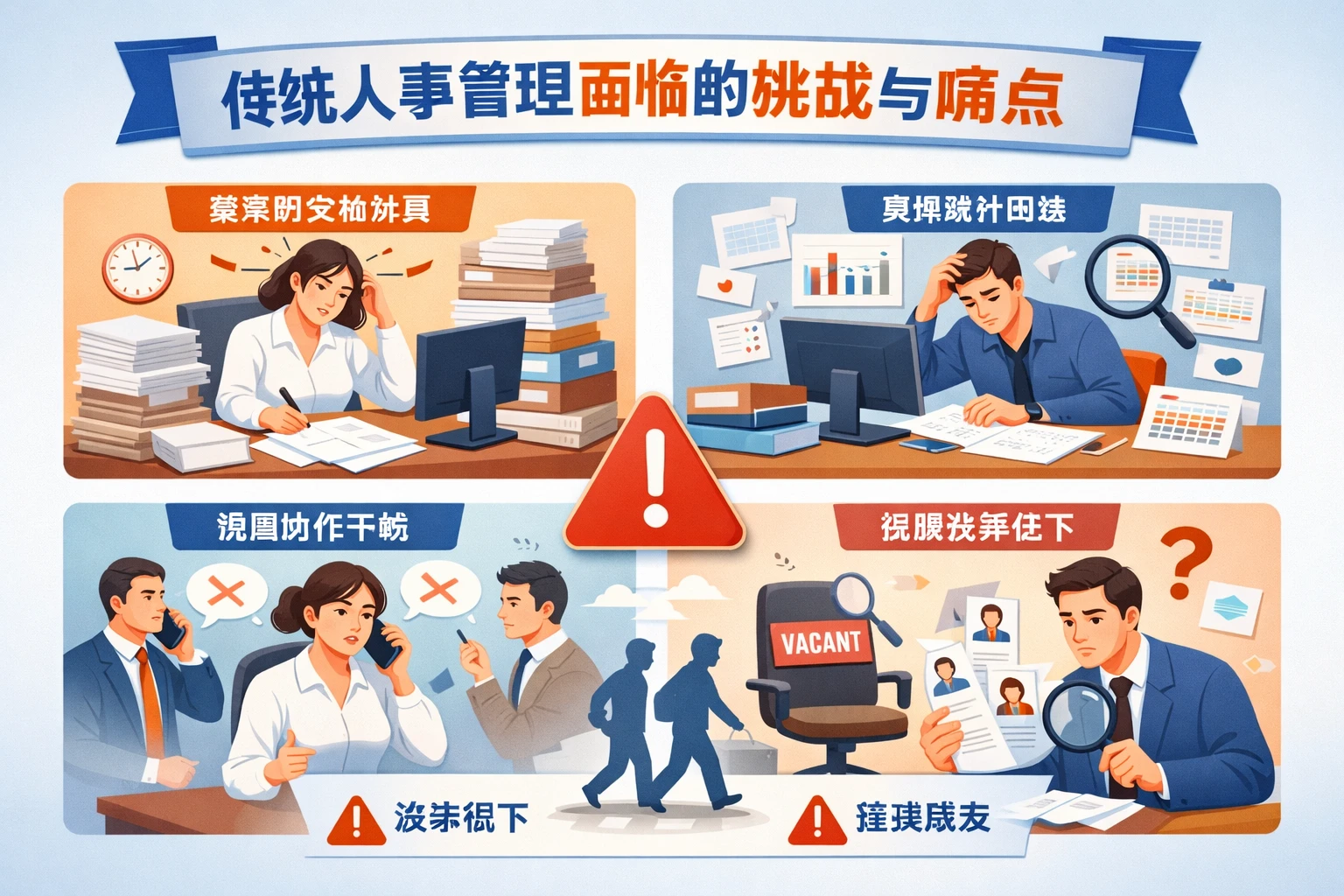 传统人事管理面临的挑战与痛点