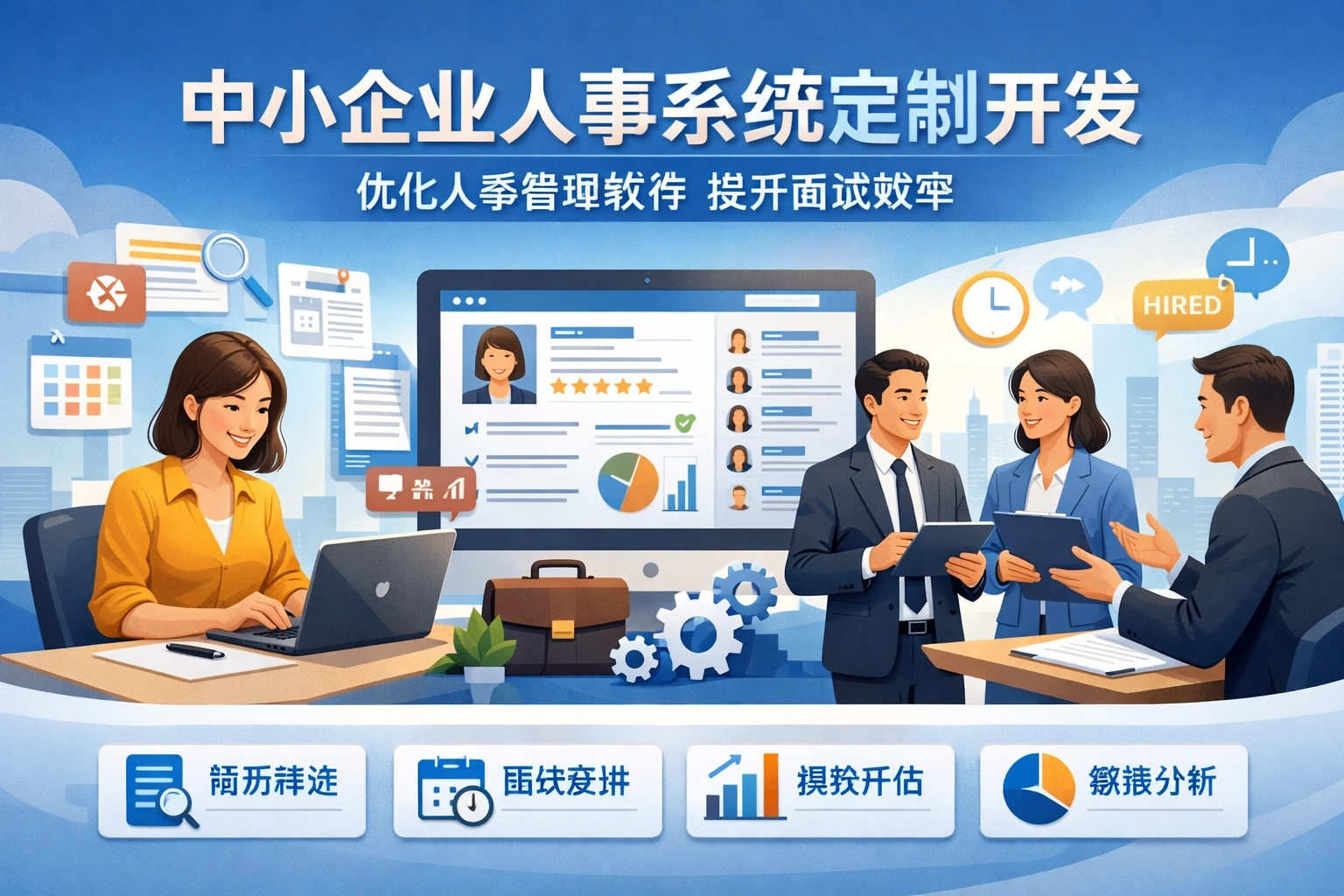 中小企业人事系统定制开发：优化人事管理软件提升面试效率