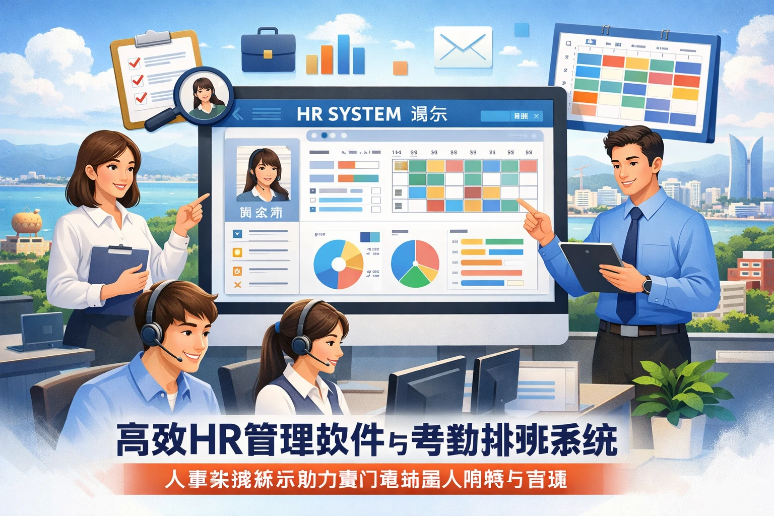 高效HR管理软件与考勤排班系统：人事系统演示助力厦门电销团队招聘与管理