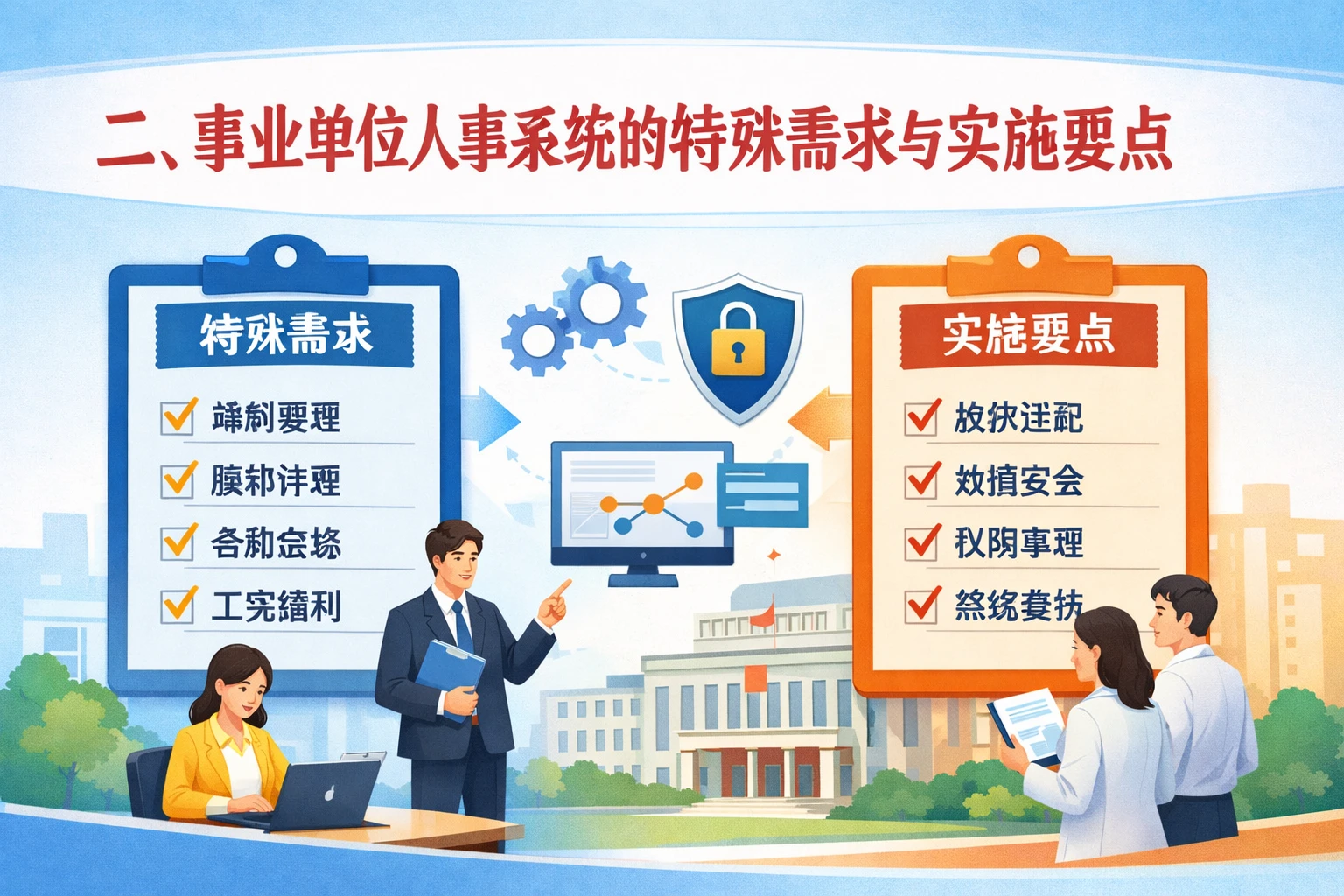 二、事业单位人事系统的特殊需求与实施要点