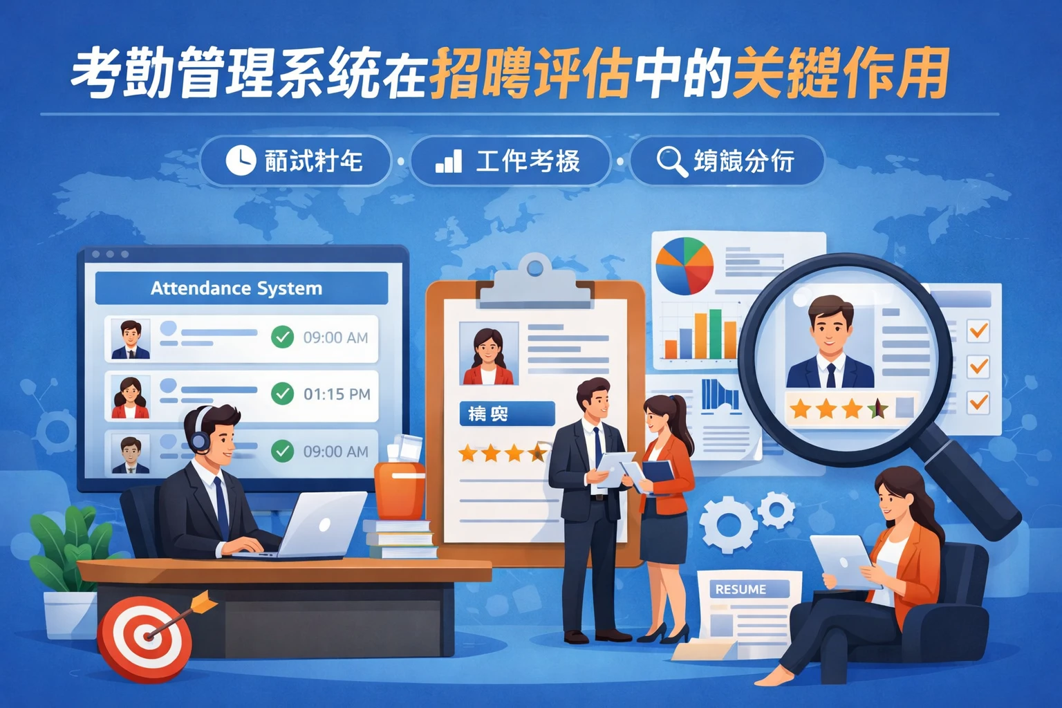 考勤管理系统在招聘评估中的关键作用