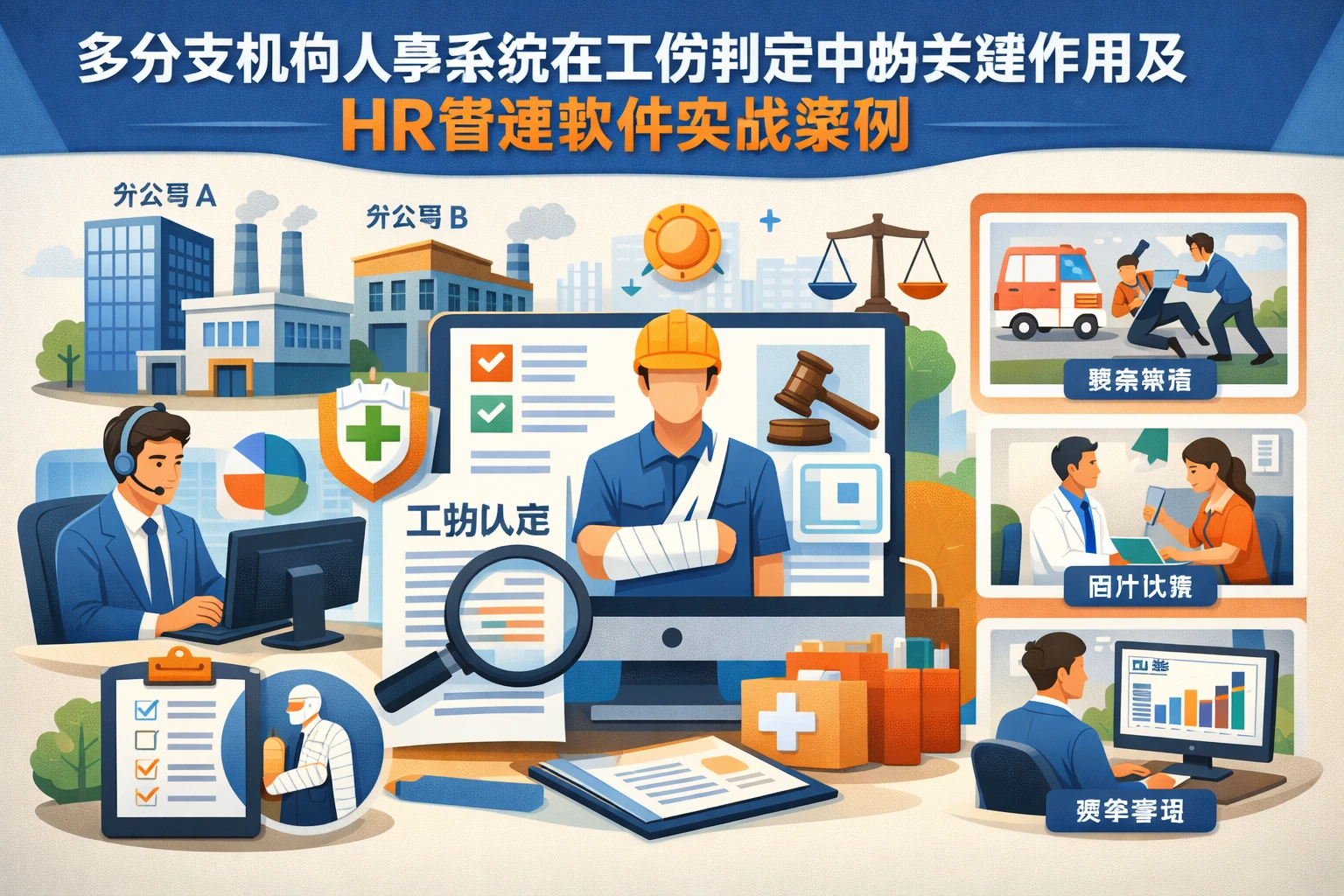 多分支机构人事系统在工伤判定中的关键作用及HR管理软件实战案例