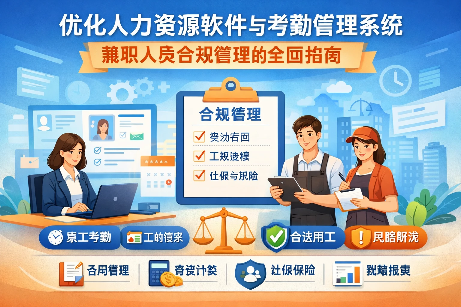 优化人力资源软件与考勤管理系统：兼职人员合规管理的全面指南