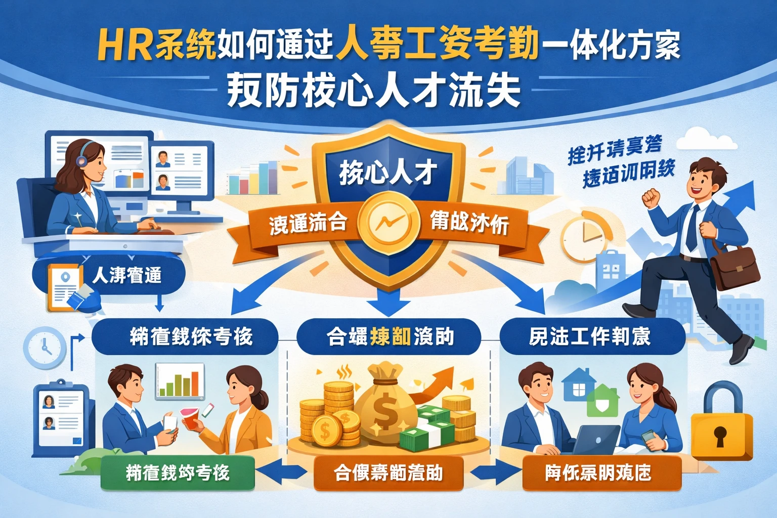HR系统如何通过人事工资考勤一体化方案预防核心人才流失