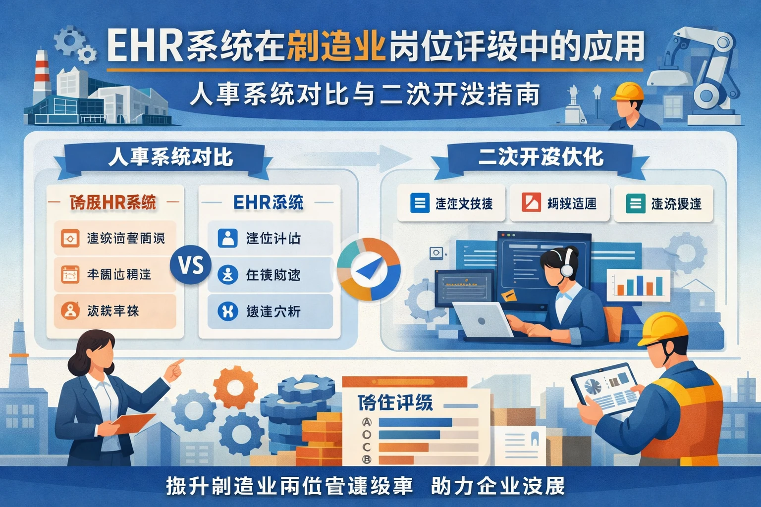 EHR系统在制造业岗位评级中的应用：人事系统对比与二次开发指南