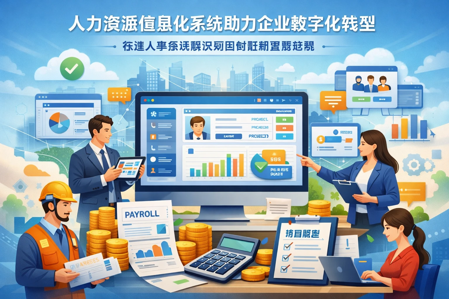 人力资源信息化系统助力企业数字化转型:在线人事系统解决项目制薪酬管理难题