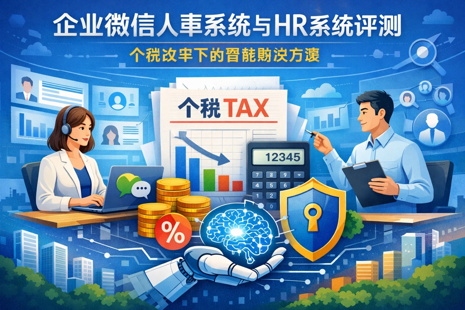 企业微信人事系统与HR系统评测：个税改革下的智能解决方案