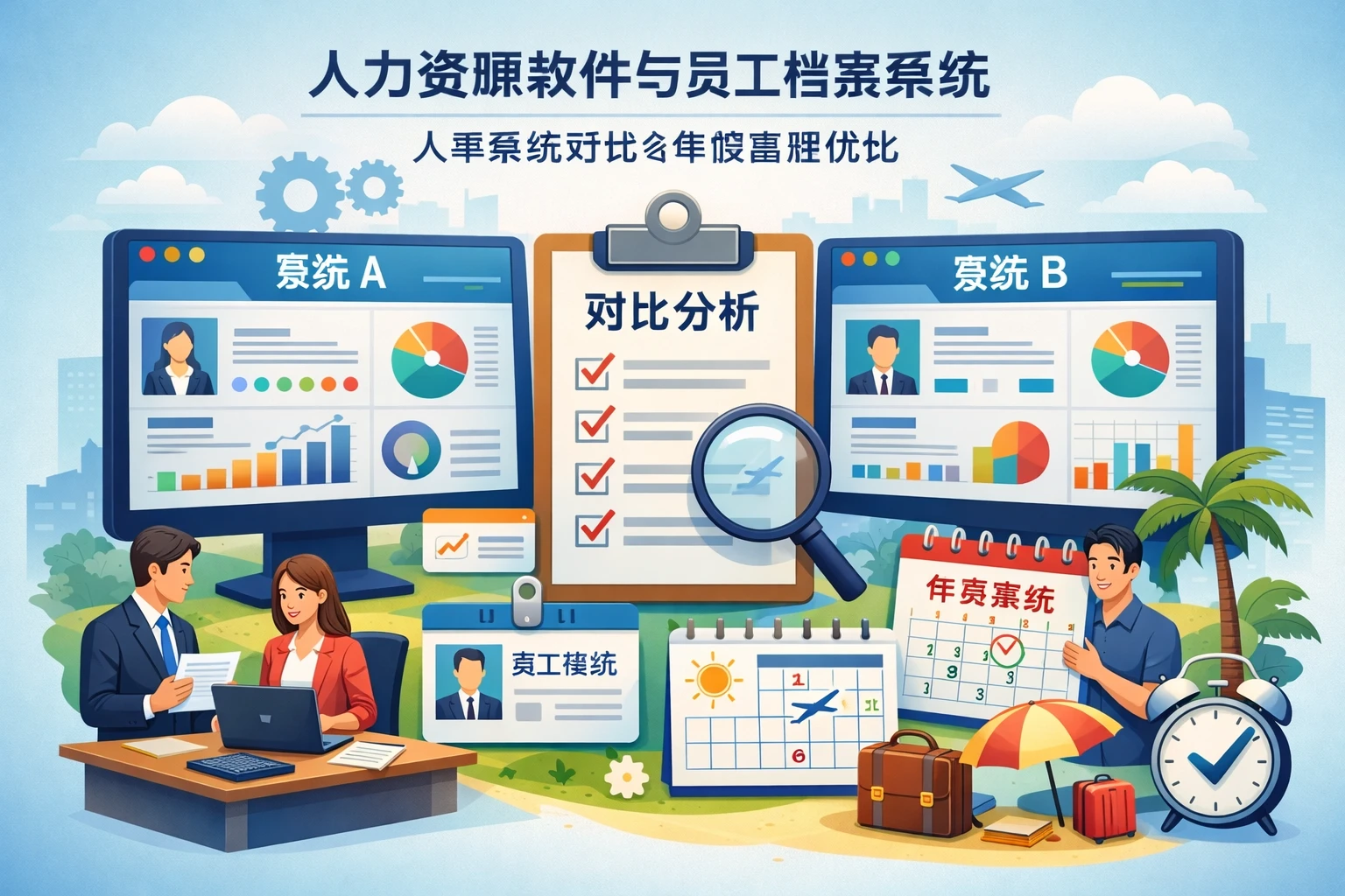人力资源软件与员工档案系统：人事系统对比与年假管理优化