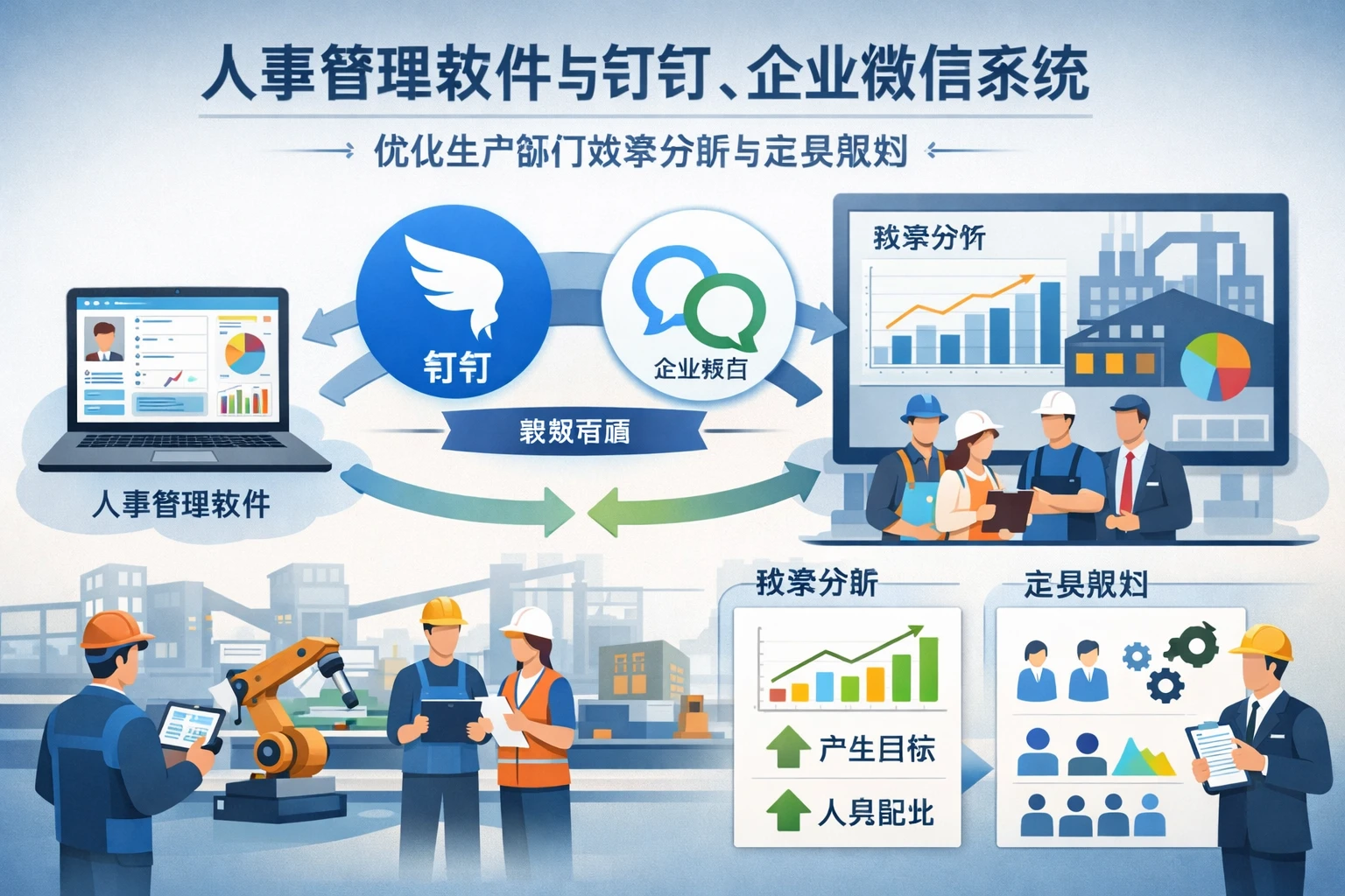 人事管理软件与钉钉、企业微信系统：优化生产部门效率分析与定员规划