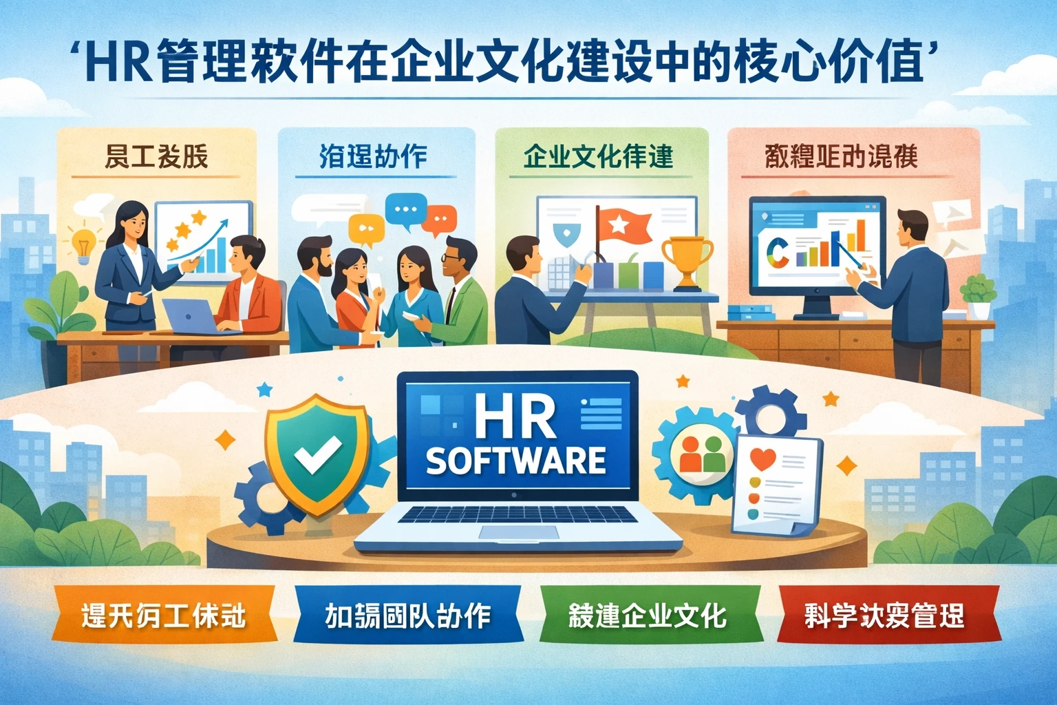 HR管理软件在企业文化建设中的核心价值