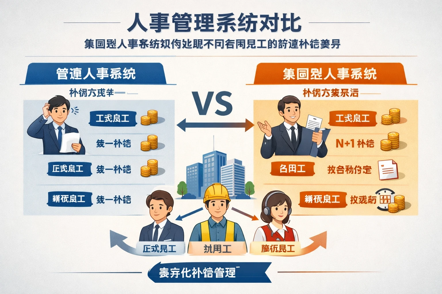 人事管理系统对比：集团型人事系统如何处理不同合同员工的辞退补偿差异