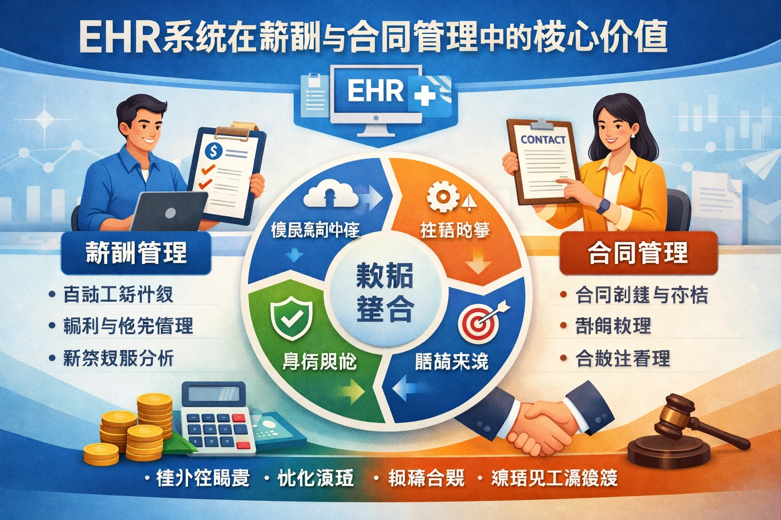 EHR系统在薪酬与合同管理中的核心价值