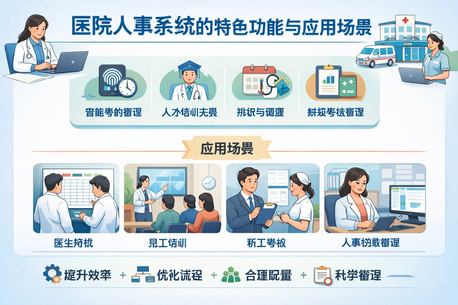 医院人事系统的特色功能与应用场景