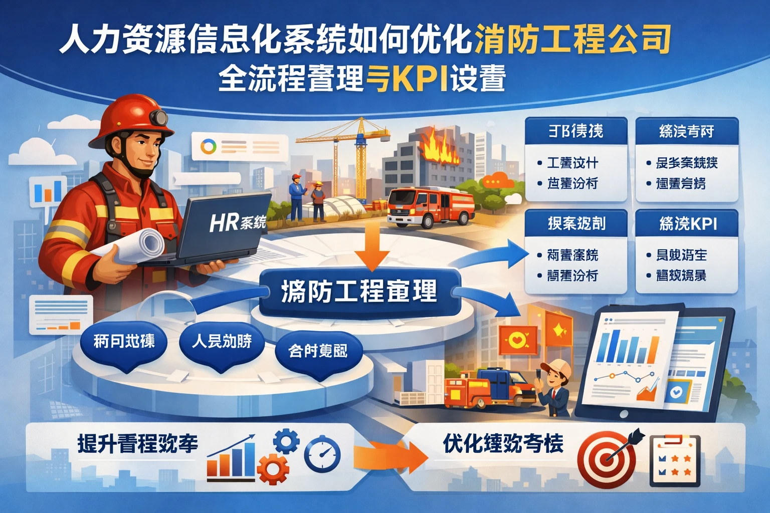 人力资源信息化系统如何优化消防工程公司全流程管理与KPI设置