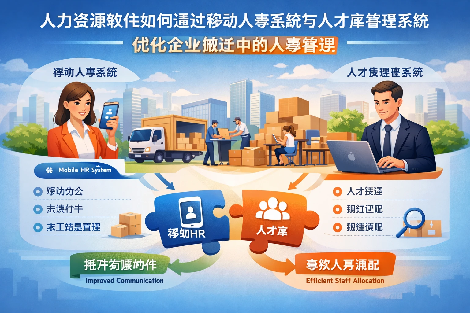 人力资源软件如何通过移动人事系统与人才库管理系统优化企业搬迁中的人事管理