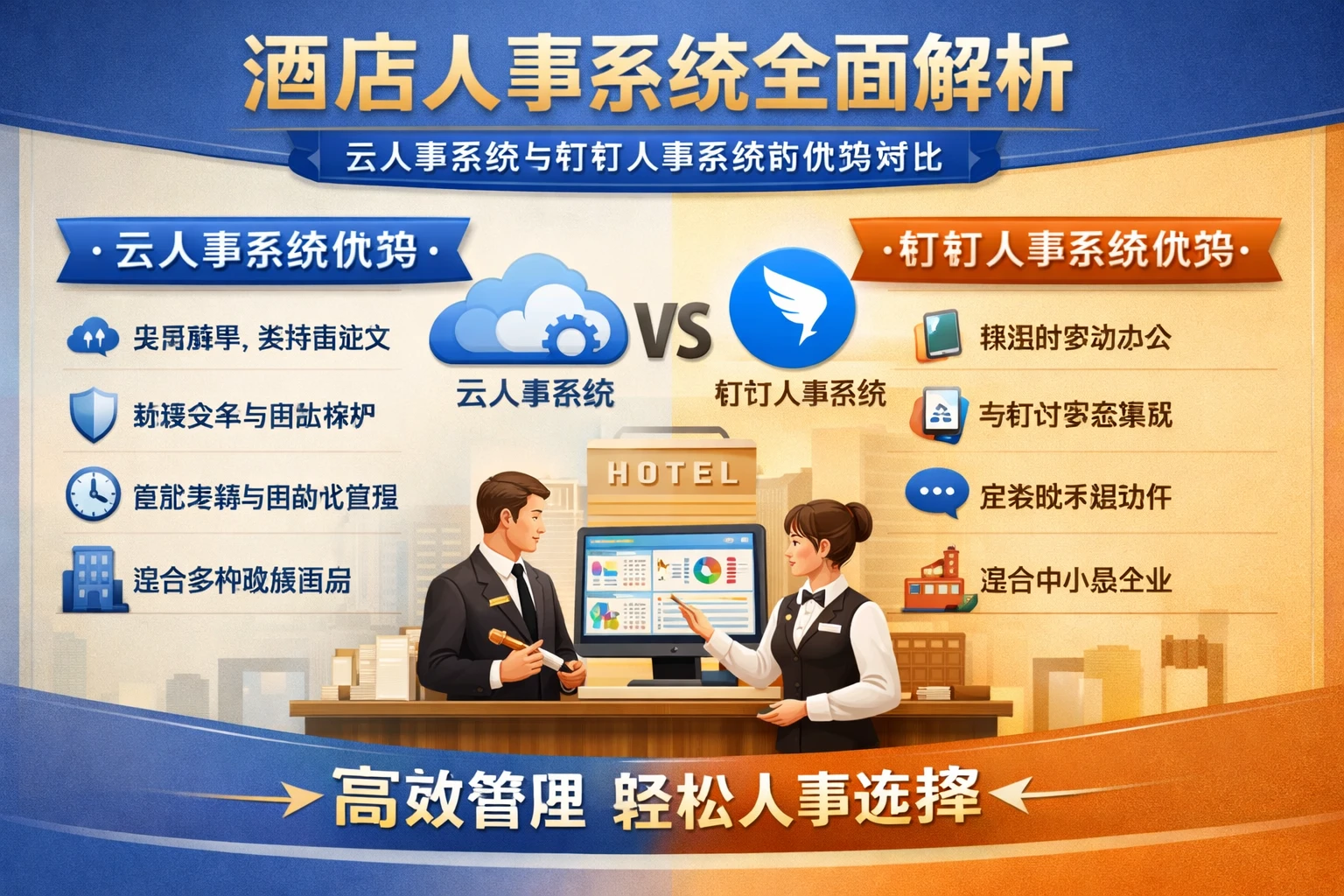 酒店人事系统全面解析：云人事系统与钉钉人事系统的优势对比