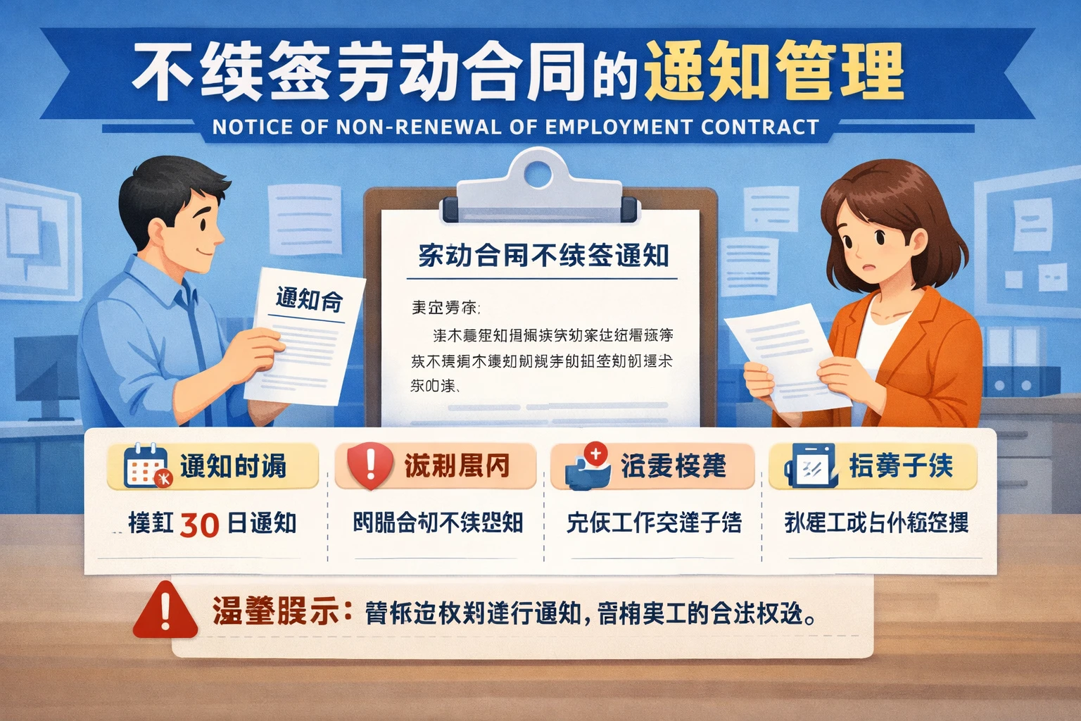 不续签劳动合同的通知管理
