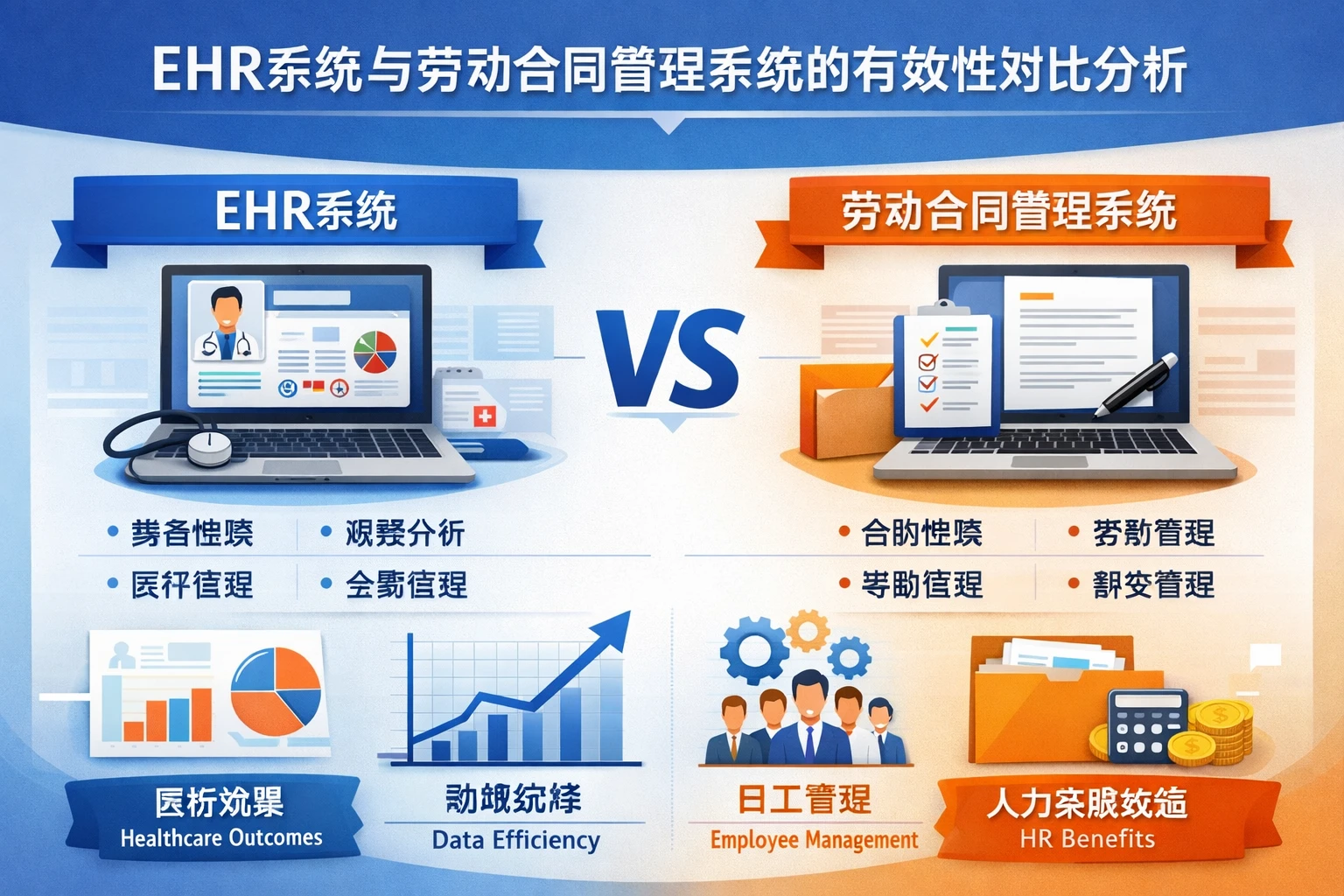 EHR系统与劳动合同管理系统的有效性对比分析
