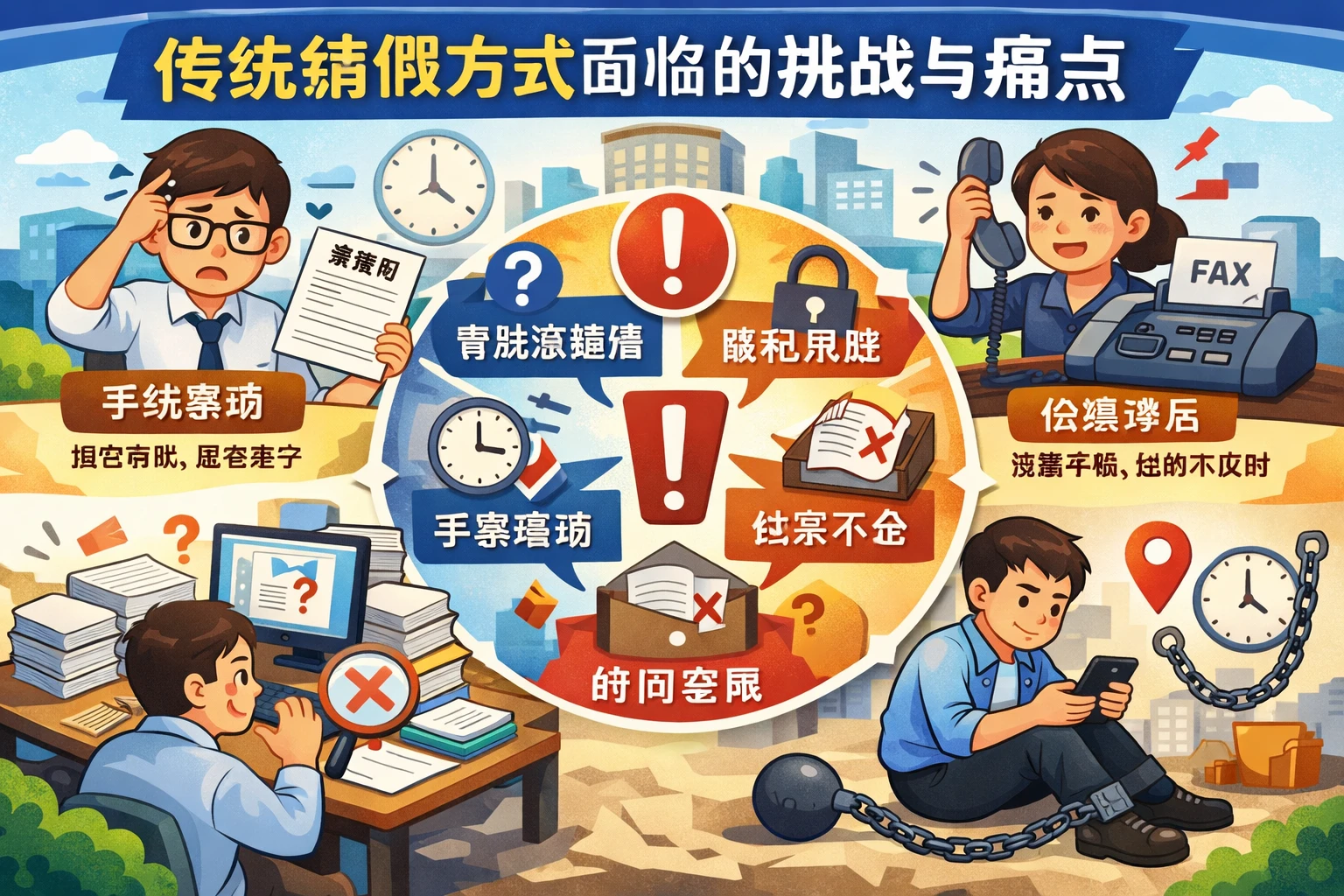 传统销假方式面临的挑战与痛点