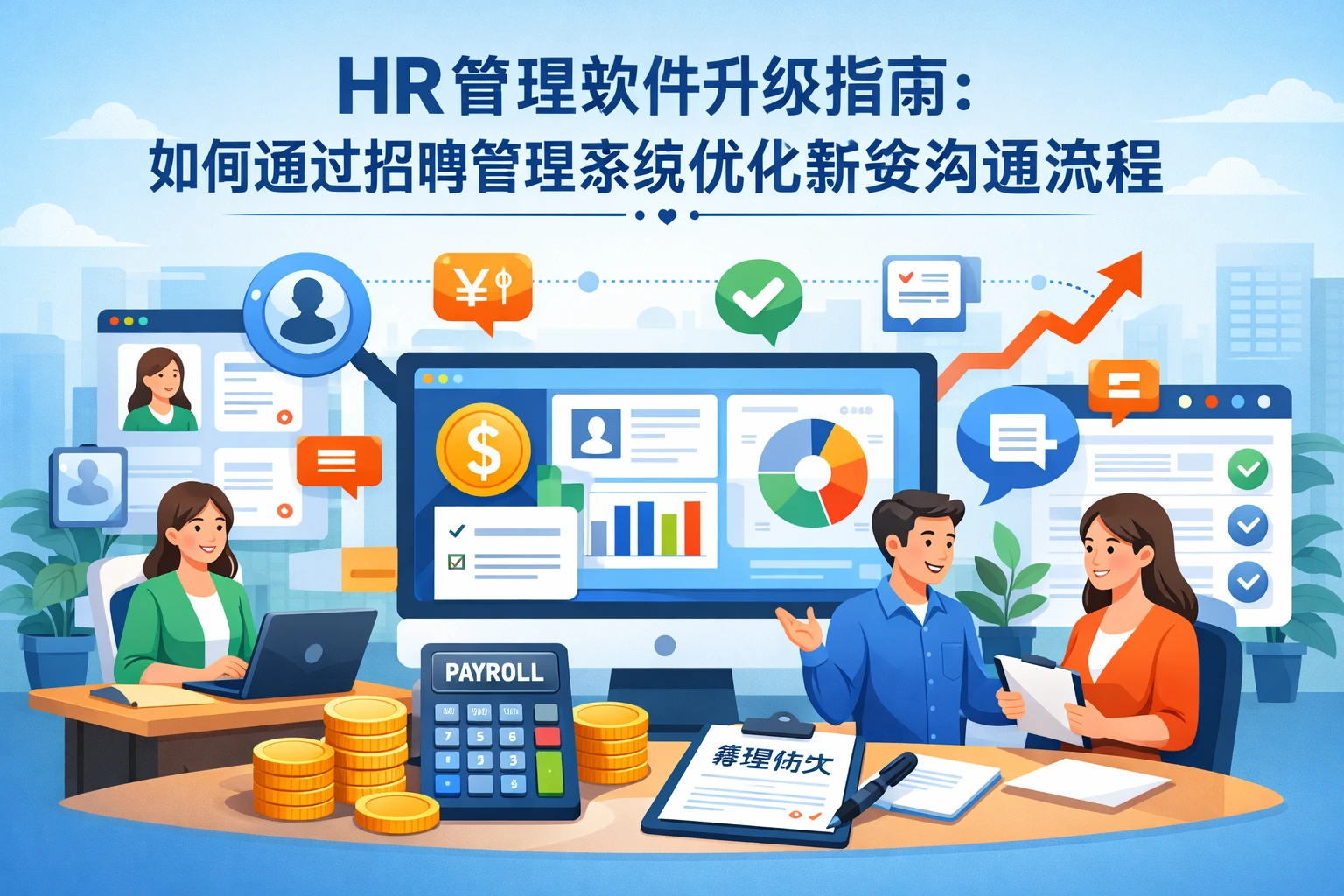 HR管理软件升级指南：如何通过招聘管理系统优化薪资沟通流程