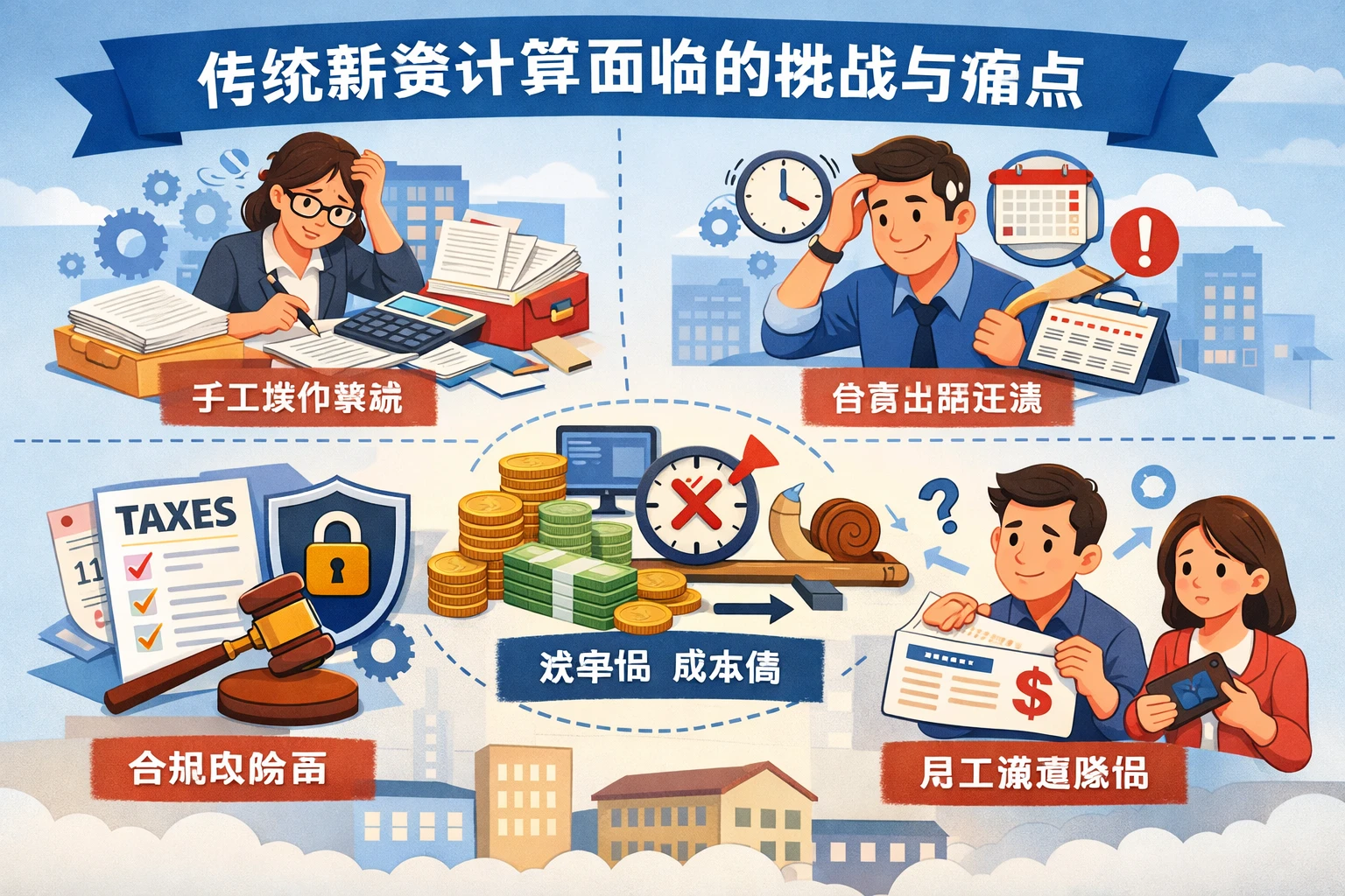 传统薪资计算面临的挑战与痛点